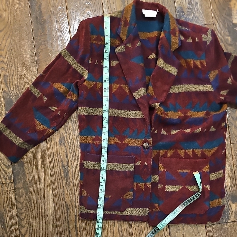 VINTAGE Geometric Patterned Women's Jacket - Picture 11 of 12